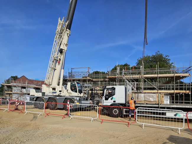 crane on site